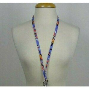 Vera Bradley MURAL GARDEN Lanyard Key Ring ID Holder Clip Multi Purpose New